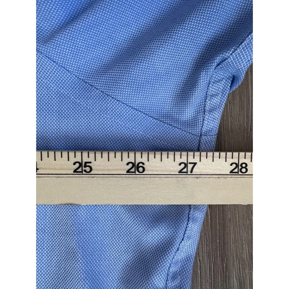 Lauren Ralph Lauren Mens Dress Shirt Light Blue Non Iron 17.5 34/35 Cotton Twill